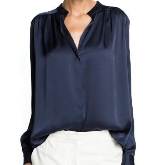 rag & bone Tops - Rag & Bone Silk Button Front Shirt
